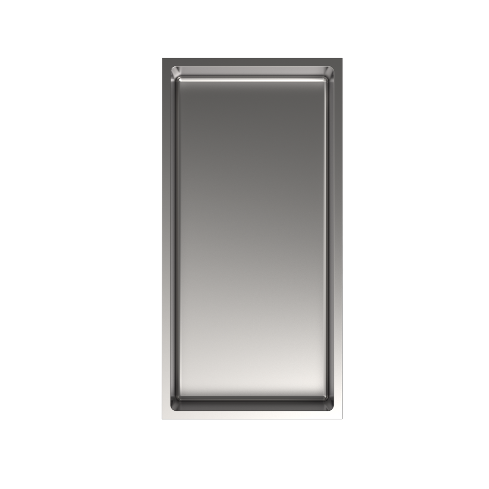 Z - Stainless Steel Metal Niche Silver - 12"x 24" - N600-MS - Single